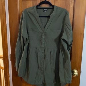 Green Torrid blouse